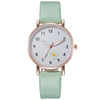 Watch Alloy Imitation Leather Round Luminous Fashion
