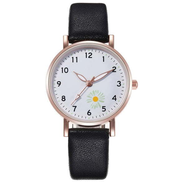 Watch Alloy Imitation Leather Round Luminous Fashion
