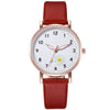 Watch Alloy Imitation Leather Round Luminous Fashion