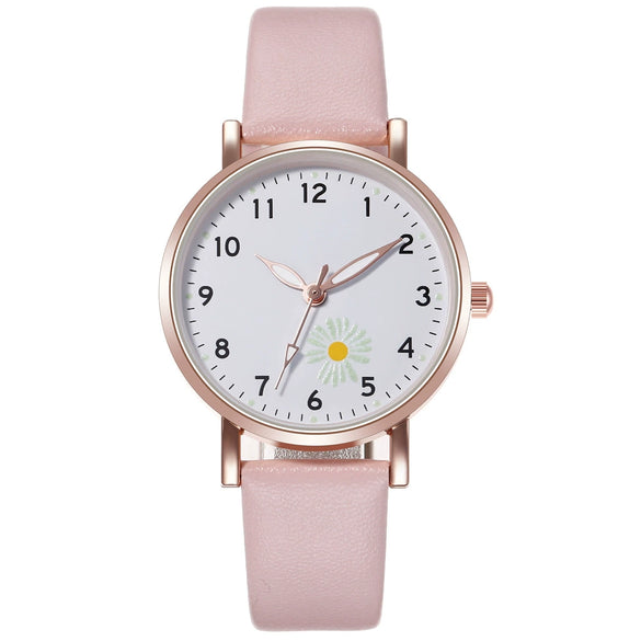 Watch Alloy Imitation Leather Round Luminous Fashion