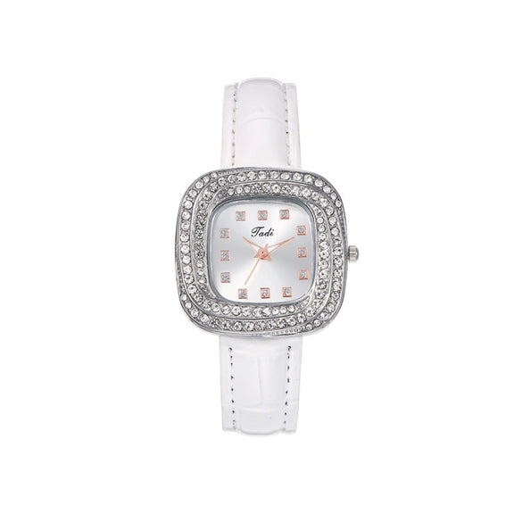 Watch Alloy Imitation Leather Square Quartz Luxury Style
