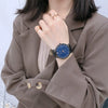 Watch Alloy Imitation Leather Stainless Steel Round Casual Women's