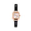 Watch Alloy Imitation Leather Strap Square Dial Preppy Style