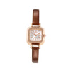 Watch Alloy Imitation Leather Strap Square Dial Preppy Style