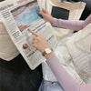 Watch Alloy Ordinary Glass Mirror Leisure Simple Elegant Retro Square For Women