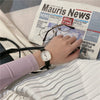 Watch Alloy Ordinary Glass Mirror Leisure Simple Elegant Retro Square For Women