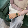 Watch Alloy Ordinary Glass Mirror Leisure Simple Elegant Retro Square For Women