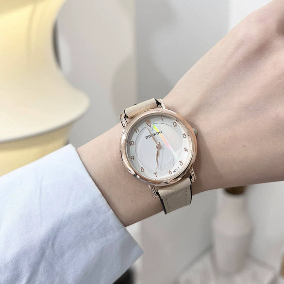 Watch Alloy Ordinary Glass Mirror Mori Preppy Style Quartz For Women