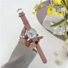 Watch Alloy Ordinary Glass Mirror Square Dial Casual Design For Women And Men