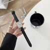 Watch Alloy Ordinary Glass Mirror Square Retro Leisure Style