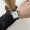 Watch Alloy Ordinary Glass Mirror Square Retro Leisure Style