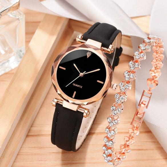 Watch Alloy Plastic Case Pu Belt Round Dial Casual Adult Women's