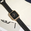 Watch Alloy Plastic Square Retro Soft Rubber Quartz Ladies Leisure