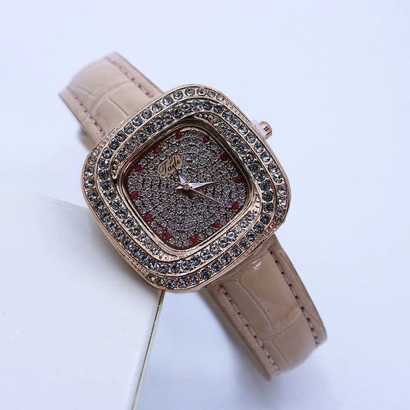 Watch Alloy Pu Square Casual Female