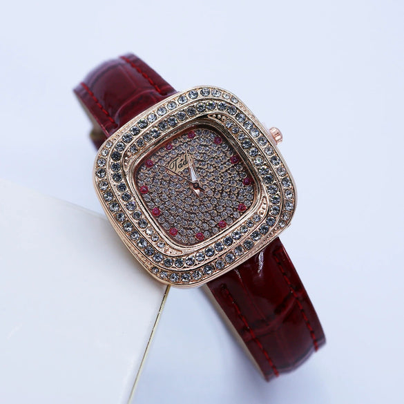 Watch Alloy Pu Square Casual Female