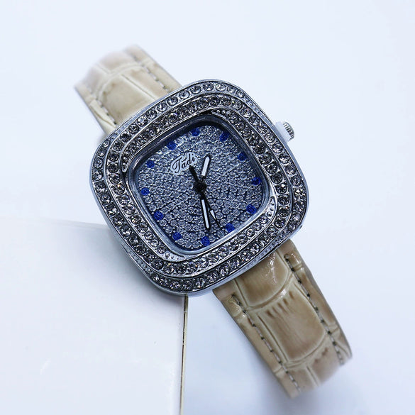 Watch Alloy Pu Square Casual Female