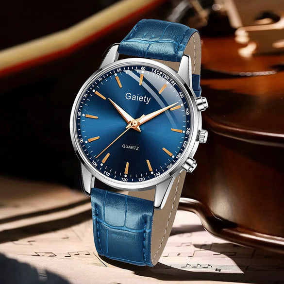 Watch Alloy Pu Stainless Steel Casual Round Men's Quartz