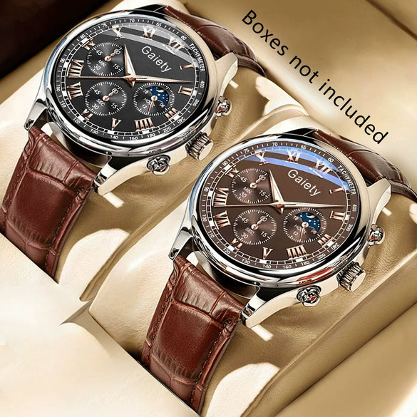 Watch Alloy Pu Stainless Steel Casual Round Men's Quartz