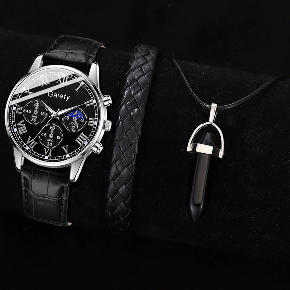 Watch Alloy Pu Stainless Steel Casual Round Men's Quartz