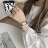 Watch Alloy Rectangular Retro Roman Scale Steel Strap Quartz Simple Elegant Artistic Leisure Universal Style