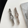 Watch Alloy Rectangular Retro Roman Scale Steel Strap Quartz Simple Elegant Artistic Leisure Universal Style
