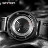 Watch Alloy Round Dial Quartz Waterproof Men's Belt Style