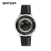 Watch Alloy Round Dial Quartz Waterproof Men's Belt Style