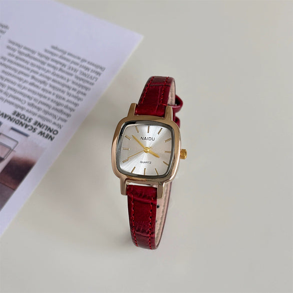 Watch Alloy Square Medieval Style For Female Students