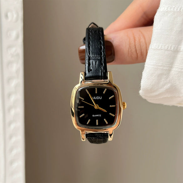 Watch Alloy Square Medieval Style For Female Students