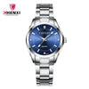 Watch Alloy Stainless Steel Round Quartz Waterproof Fashion For Women And Couple