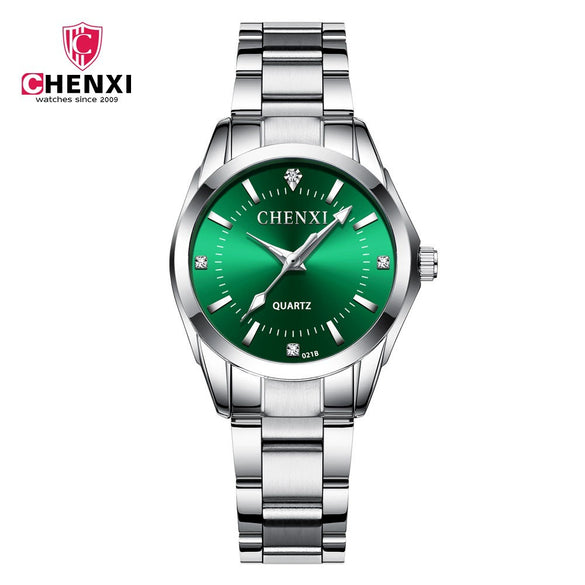 Watch Alloy Stainless Steel Round Quartz Waterproof Fashion For Women And Couple