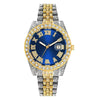 Watch Alloy Stainless Steel Round Roman Scale Calendar Quartz Women's Universal