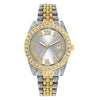 Watch Alloy Stainless Steel Round Roman Scale Calendar Quartz Women's Universal