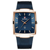 Watch Alloy Stainless Steel Square Business Quartz Men's