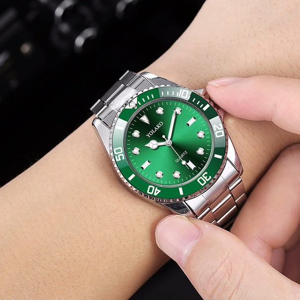 Watch Alloy Steel Strip Round Dial Casual Style