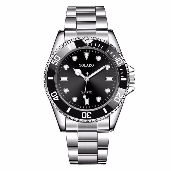 Watch Alloy Steel Strip Round Dial Casual Style