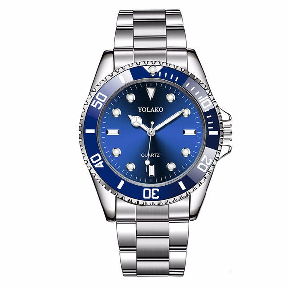 Watch Alloy Steel Strip Round Dial Casual Style