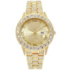 Watch Alloy Steel Strip Round Quartz Fashion Men's Diamond Watch