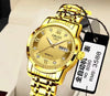 Watch Alloy Strap Alloy Case Mineral Strengthened Glass Mirror Round Dial Business Style Waterproof