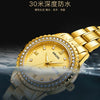 Watch Alloy Strap Alloy Case Mineral Strengthened Glass Mirror Round Dial Business Style Waterproof