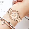 Watch Alloy Strap Alloy Case Mineral Strengthened Glass Mirror Round Dial Business Style Waterproof
