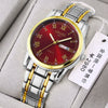 Watch Automatic Movement Round Stainless Steel Glass Mirror Luminous Waterproof Business Style For Men