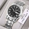 Watch Automatic Movement Round Stainless Steel Glass Mirror Luminous Waterproof Business Style For Men