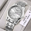 Watch Automatic Movement Round Stainless Steel Glass Mirror Luminous Waterproof Business Style For Men
