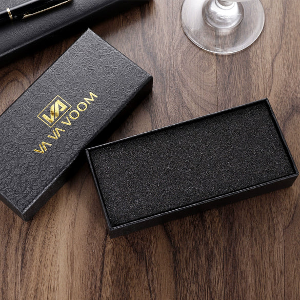 Watch Box Black Sponge Printed Logo