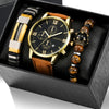 Watch Bracelet Casual Fashion Alloy Case Quartz Glass Mirror Stainless Steel Clasp Imitation Leather Strap Round Dial