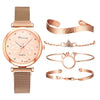 Watch Bracelet Fashion Cat Ear Flower Magnet Buckle Milan Mesh Stainless Steel Alloy Band For Female