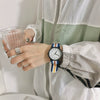 Watch Canvas Alloy Stainless Steel Round Casual Sports Style