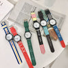 Watch Canvas Alloy Stainless Steel Round Casual Sports Style