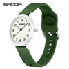 Watch Casual Simple Thin Luminous Quartz Alloy Alloy Stainless Steel Silicone Mineral Tempered Glass Round